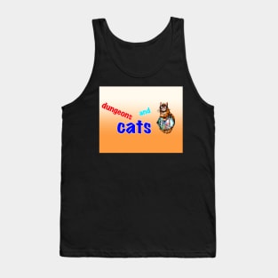 Ginger cat cool dungeon meowster in sunglasses Tank Top